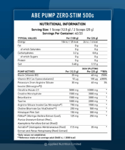 ABEPumpStim Free500g Nutritionnel