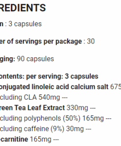 eng pm Onsterfelijke CLA Groene THEE 90 caps 5202 2