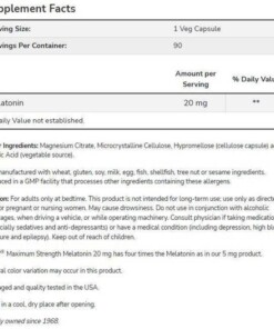 eng pm Now Foods Melatonin 20 mg 90 caps 4682 2