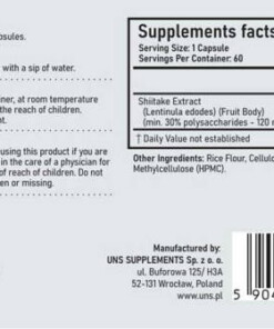 eng pm UNS Shitake Paddestoel 60 caps 3646 2