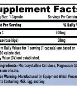 esp pm Vitamina C con Escaramujo 500 mg 100 cápsulas 1832 2